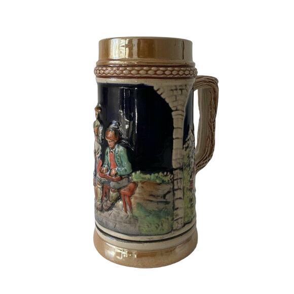 Tall Vintage German Stein Beer Mug Collectors Item - Picture 2 of 8